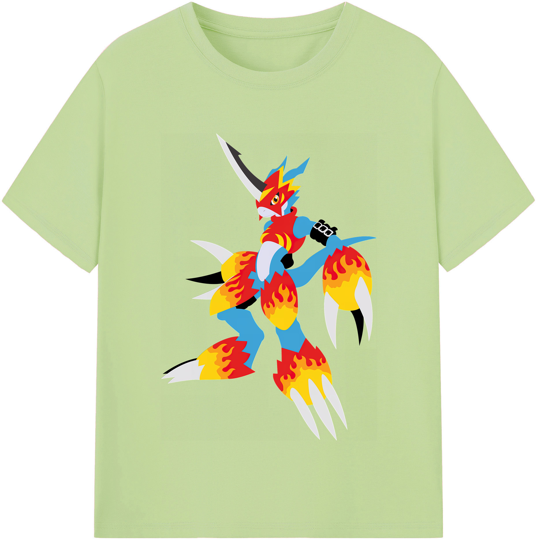 （画像用） Digimon デジタルモンスター/デジモン 綿100％半袖Tシャツ（フロントプリント）
